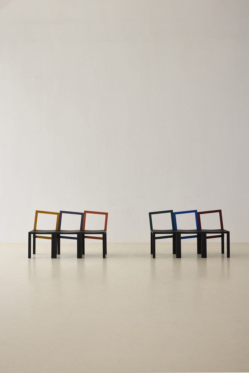 Two pairs of Block Chairs